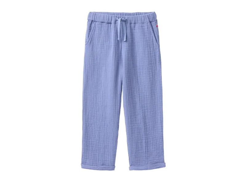 People Wear Organic People Wear Organic Musselin-Hose atlantik Gr. 128, Blau, – Produktbild 1 von 1