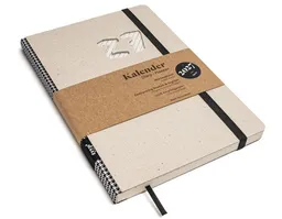 tyyp tyyp Wochenplaner 2027 – Taschenkalender A5 aus Recyclingkarton – grau, vegan & handgefertigt – Produktbild 1 von 1