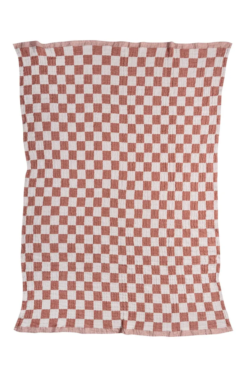 Tranquillo Tagesdecke CHECK - rot – Produktbild 1 von 1