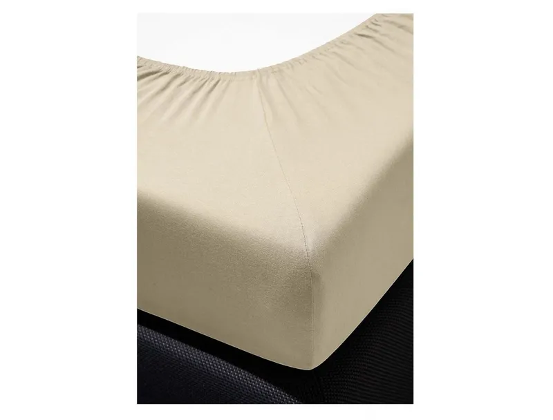 irisette irisette Spannbettlaken Kuschel Jersey Spannbettlaken Vesuv, Jersey, Gummizug: rundum, (1 Stück), mit Rundumgummizug, Beige, – Produktbild 8 von 8