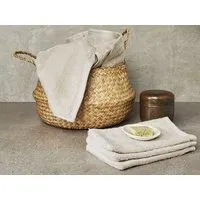 Yumeko Waschlappen Terry 15x22 - 4 Stk. "Yumeko" aus Bio-Baumwolle, White sand, – Produktbild 1 von 1