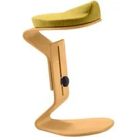 Bewegungshocker "Ercolino" höhenverstellbar mit 3D Sitz, Buche, gelb – Produktbild 1 von 1