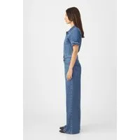 DAWN Damen Overall TWITTER Minimal Stretch DAWN Bio-Baumwolle, Medium blue, – Produktbild 2 von 5