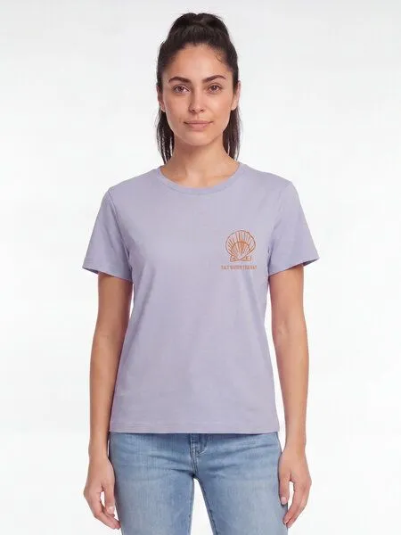 watapparel watapparel T-Shirt Frauen Salt Water Therapy, Lavender, – Produktbild 3 von 4