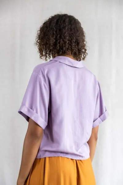 Jyoti - Fair Works Jyoti - Fair Works Modal Bluse Avaani, Flieder, – Produktbild 4 von 4