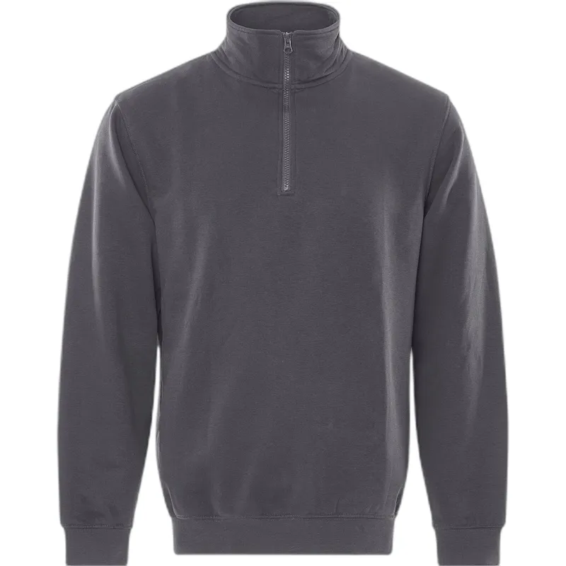 Fristads Sweatshirt 1/2 zip Fristads 1737 SWB, Gris, – Produktbild 2 von 2