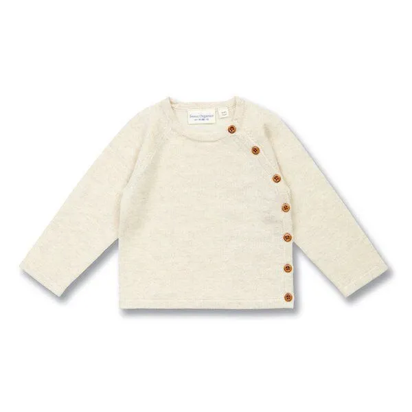 Sense Organics Sense Organics Wickeljacke aus Merinowolle, Modell P. PICASSO, Cremeweiß melange, – Produktbild 1 von 3