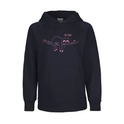 HANDGEDRUCKT HANDGEDRUCKT "Not Today" Kinder Hoody aus reiner Biobaumwolle (kbA) Faultier Print – Produktbild 1 von 1