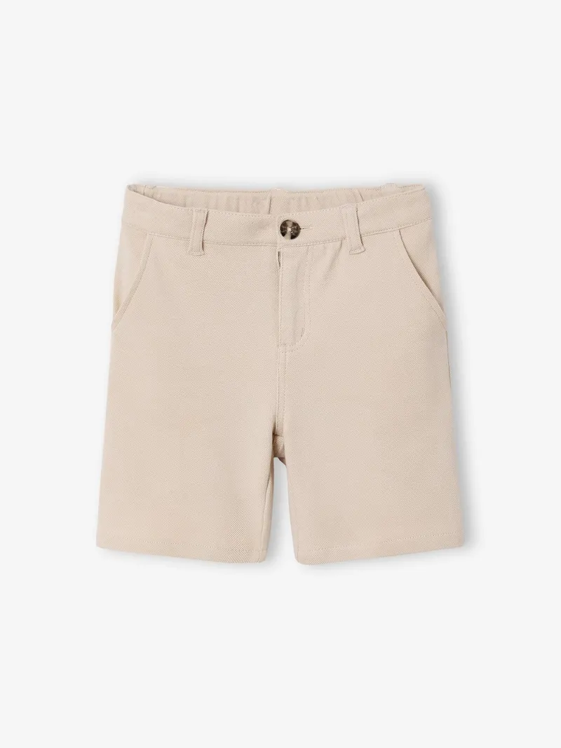 Vertbaudet Bermudas aus Baumwoll-Piqué für Jungen, Beige, – Produktbild 3 von 4
