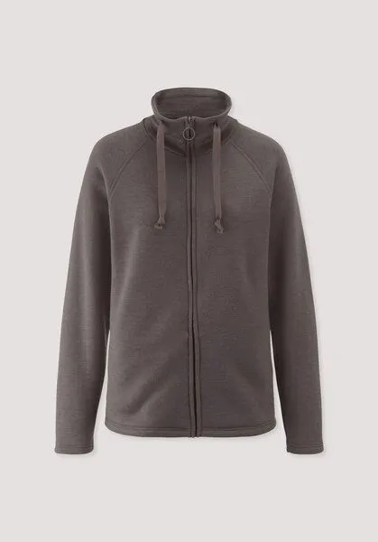 hessnatur hessnatur Jacke Relaxed ACTIVE WOOL aus reiner Bio-Merinowolle, Dunkles mauve, – Produktbild 4 von 4