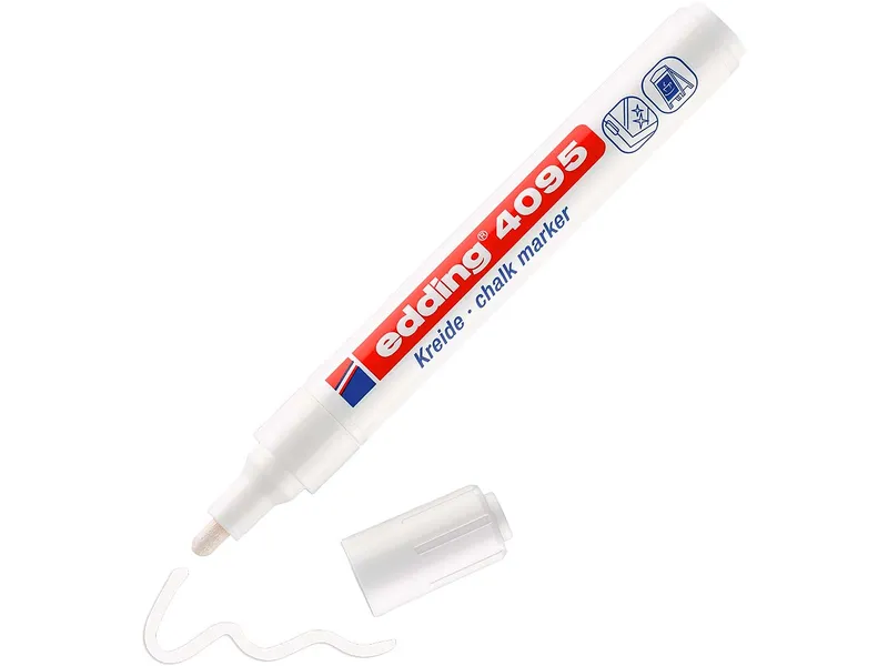 Edding Edding Kreidemarker, Window Marker "4095" weiß – Produktbild 2 von 4