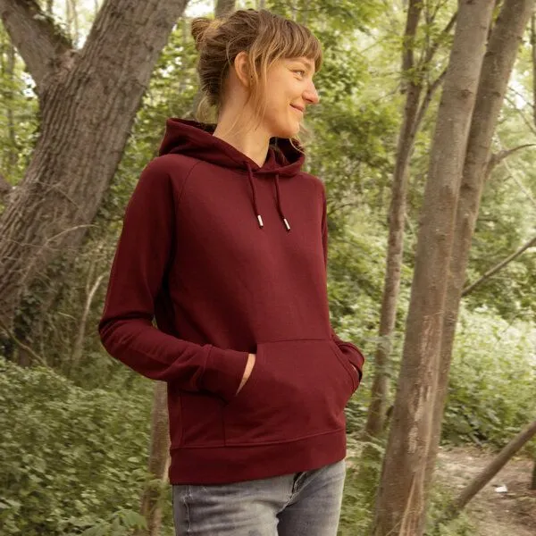 Cmig Cmig Damen Hoodie Erle mit Elster, Burgundy, – Produktbild 2 von 4