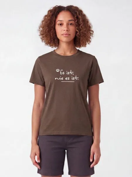 watapparel watapparel T-Shirt Frauen Es ist wie es ist, Mocha, – Produktbild 2 von 2