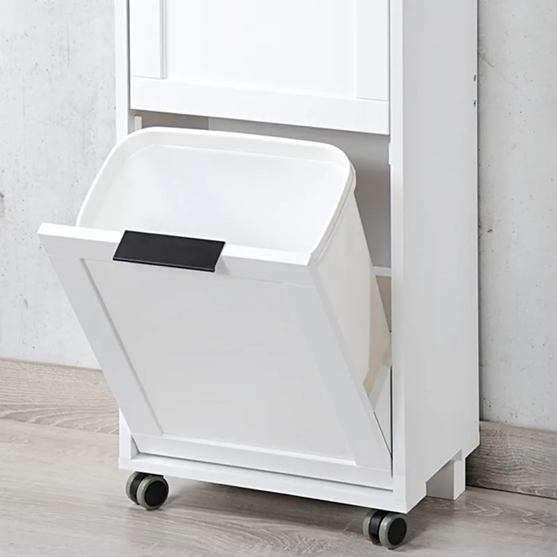 Kesper Küchenwagen mit Mülltrennsystem, Weiss, – Produktbild 2 von 4