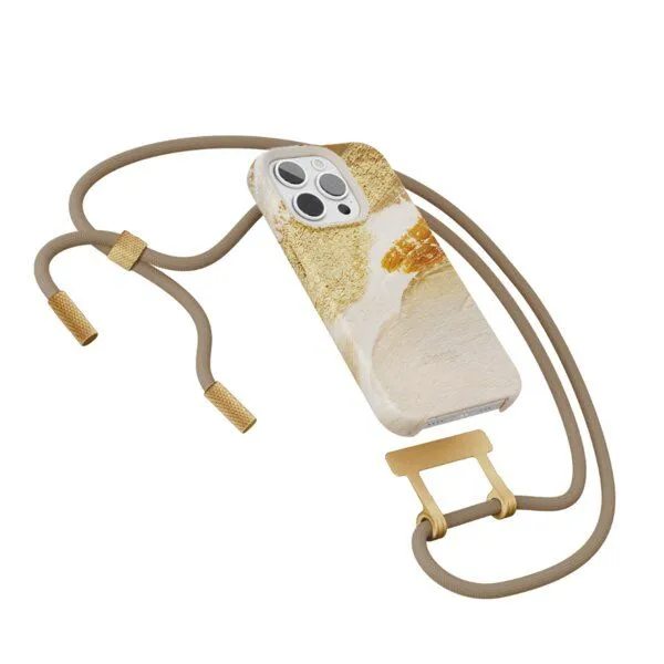 change the label change the label Change Case - 2in1 Nachhaltige iPhone Hülle mit abnehmbarer Kette, Wüsten gold, – Produktbild 3 von 4