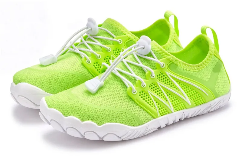 VENICE BEACH VENICE BEACH Badelatsche, Badeschuhe, Badeschlappe, Barfußschuh, leichter Slipper Aquaschuh Wasserschuh mit elastischen Bändern, schnelltrocknend VEGAN, Grün, – Produktbild 2 von 5