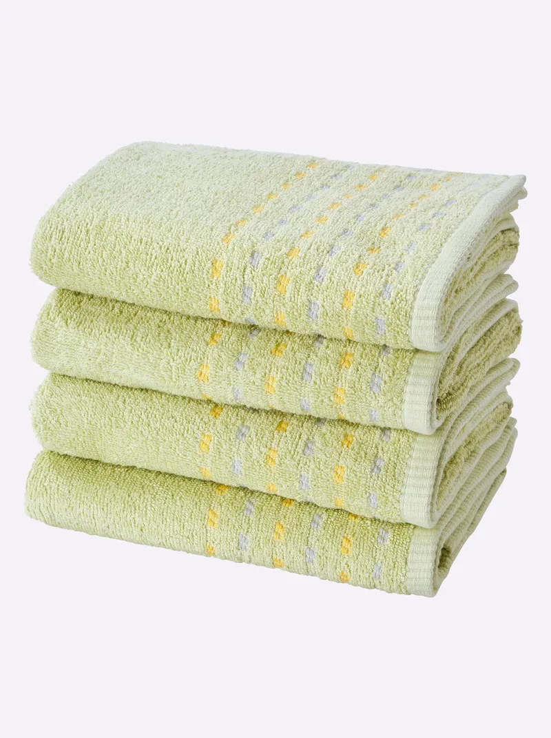 wäschepur Handtuch pistazie, Pistazie, – Produktbild 3 von 3