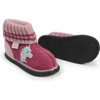 HANS NATUR Kinder Hausschuhe Hüttenschuhe Einhorn himbeere-rosa Gr. 29 – Produktbild 1 von 1