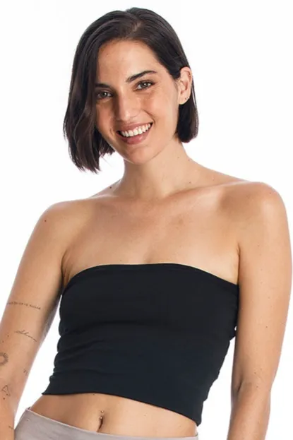 RAVENS VIEW IBIZA RAVENS VIEW IBIZA Damen vegan Bandana Top Schwarz, Schwarz, – Produktbild 2 von 2