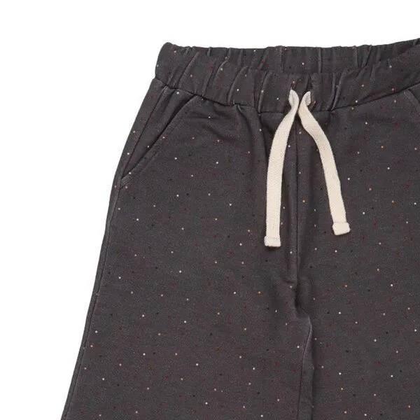 Walkiddy Walkiddy Kinderhose weit GOTS zertifiziert, Bio-Baumwolle, grau, „Colorful Dots“, weich, elastischer Bund, Grau, – Produktbild 2 von 2