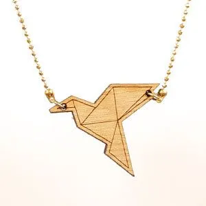 all the things we like all the things we like Kette mit Holzanhänger Kranich – Produktbild 2 von 2