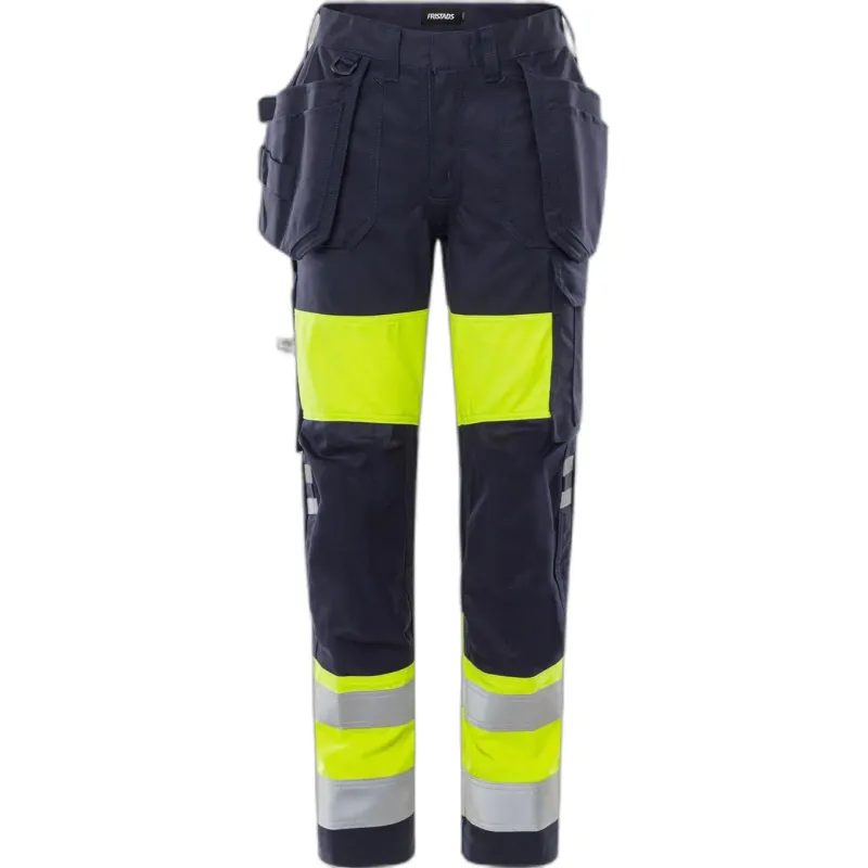 Fristads Berufshose hochsichtbar Klasse 1 für Frauen Fristads 2777 ATHS, Jaune, – Produktbild 1 von 2