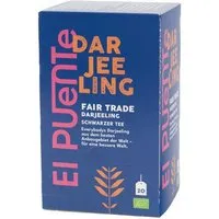 El Puente El Puente Darjeeling - Bio-Schwarztee 20 Teebeutel | Fair Trade | Bio-zertifiziert | Vegan | Glutenfrei – Produktbild 1 von 1