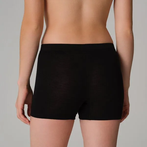 comazo|earth comazo|earth Merinowolle-Seide Panty, GOTS zertifiziert, Schwarz, – Produktbild 3 von 4