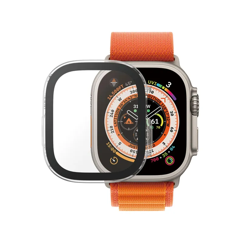 PanzerGlass PanzerGlass Full Body Protection D3O® Bio Case für das Apple Watch Ultra / Ultra 2 / Ultra 3 - 49 mm - Transparent, Transparent, – Produktbild 1 von 2