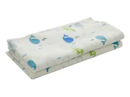 HANS NATUR Moltontücher Bio-Baumwolle 2er Set, 80 x 80 cm Wale – Produktbild 1 von 1