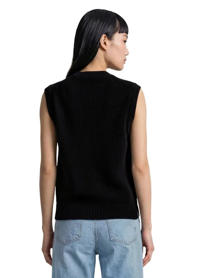 Marc O'Polo DENIM Pullunder regular aus reiner Bio-Baumwolle, Schwarz, – Produktbild 4 von 5
