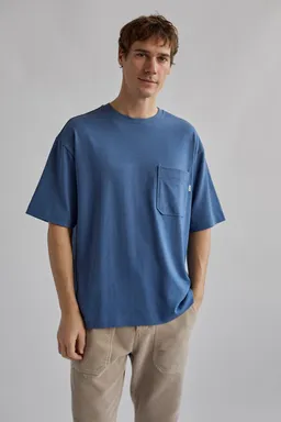 TWOTHIRDS TWOTHIRDS Herren vegan T-Shirt Whitestrand Vintage Indigo – Produktbild 1 von 1