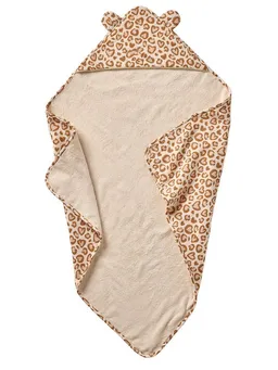 Vertbaudet Vertbaudet Kapuzenhandtuch Baby Badecape LOVELY LEO aus Musselin – Produktbild 1 von 1