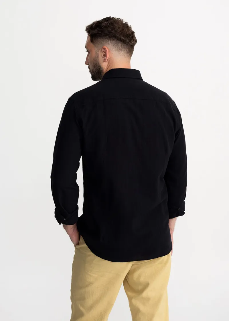 De IONESCU De IONESCU Herren vegan Shirt Godeanu, Schwarz, – Produktbild 1 von 2