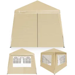 Casaria® Faltpavillon Capri Beige 3x3m inkl 4 Seitenwänden UV-Schutz 50+ – Produktbild 1 von 1