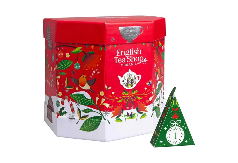 English Tea Shop English Tea Shop Tee Adventskalender "Santa's Secret", kompostierbare Pyramidenbeutel, 25 Tees in 13 Geschmacksrichtungen. – Produktbild 2 von 5