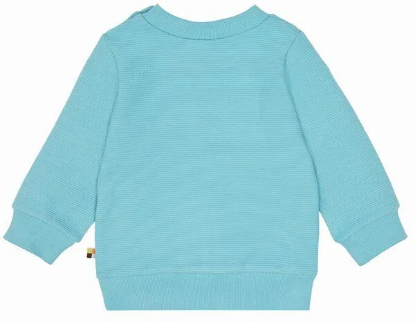 loud + proud loud + proud Babys & Kinder Sweat Rippenstruktur, GOTS-zertifiziert, Cyan(petrol), – Produktbild 1 von 1