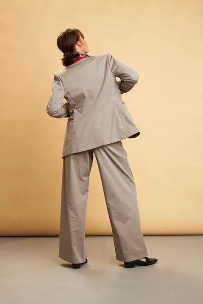 Skrabak Skrabak Blazer "Emil" aus Bio-Baumwolle, Grau, – Produktbild 3 von 4