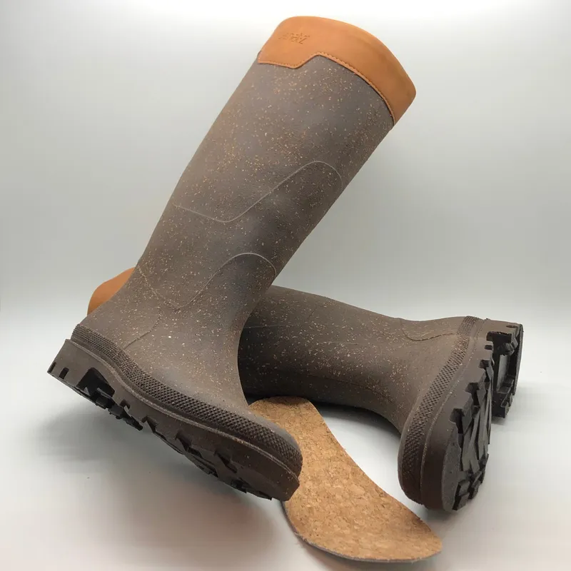 nat-2 nat-2 Herren vegan Regenstiefel Rugged Prime Bully Cork 100% Wasserdicht, Dunkelbraun, – Produktbild 2 von 2