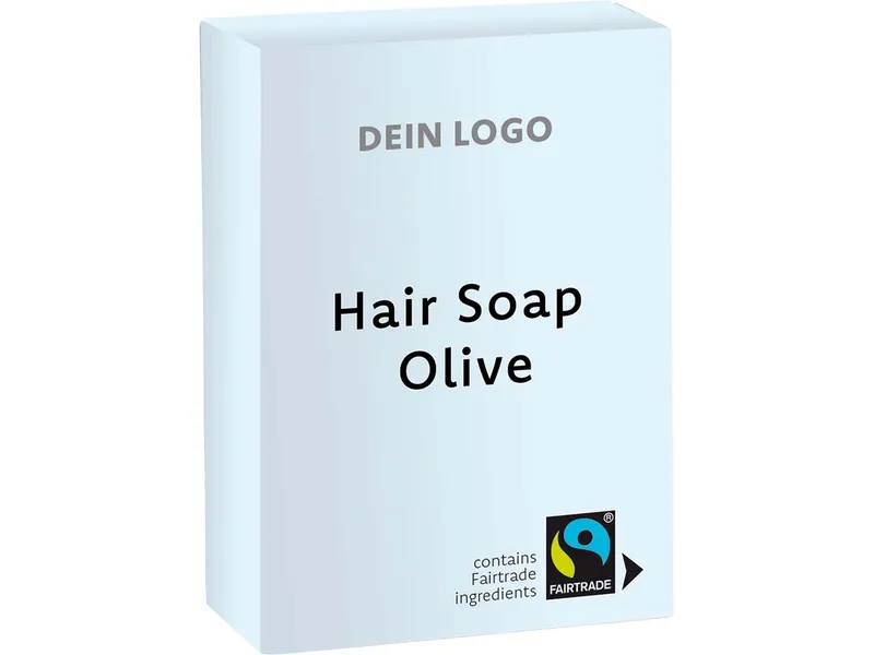 Fair Squared Fair Squared Haarseife "Olive" inkl. 4-farbigem Druck, 80 g – Produktbild 1 von 1