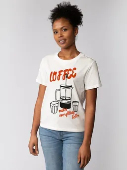watapparel watapparel T-Shirt Frauen Coffee makes everything better – Produktbild 1 von 1