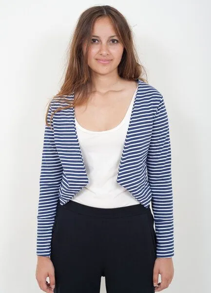 Lena Schokolade Lena Schokolade Dreieck Jäckchen ringel, Blau-weiss gestreift, – Produktbild 2 von 4