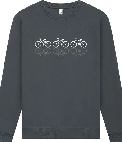 Spreecult Spreecult Spiegel Fahrrad - Unisex Sweatshirt - Bio und Fair - Bike, Grau, – Produktbild 1 von 3
