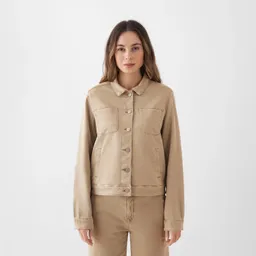 DAWN CALLISTO Jacket Soft Organic - Classic - Warm Sand - Rock Olive / XS – Produktbild 1 von 1