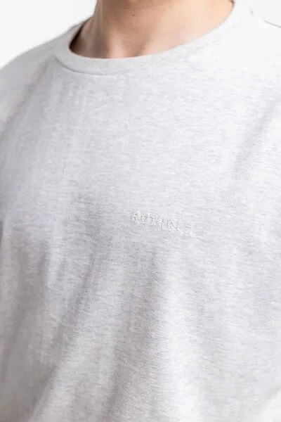 Rotholz Rotholz Logo T-Shirt aus Bio-Baumwolle, Grau meliert, – Produktbild 8 von 8