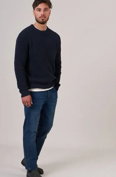 Kultgut Gemütlicher Grobstrickpullover/ Kultgut, Navy, – Produktbild 3 von 4