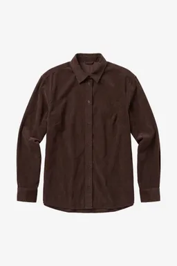 KnowledgeCotton Apparel KnowledgeCotton Apparel Damen vegan Hemd Vega Lockere Passform Cord Farbe Chocolate Torte – Produktbild 1 von 1