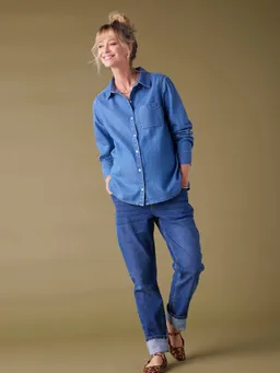 Envie De Fraise Jeansbluse für Schwangerschaft und Stillzeit  ENVIE DE FRAISE – Produktbild 1 von 1