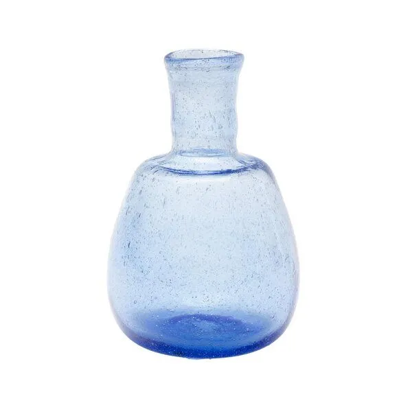 El Puente El Puente Vase aus recyceltem Glas, Blau, – Produktbild 1 von 2