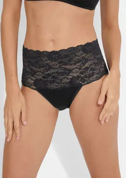 Nina v. C. Taillenslip aus Bio-Baumwolle im 2er-Pack - schwarz - Gr. 50 von Goldner Fashion – Produktbild 1 von 1